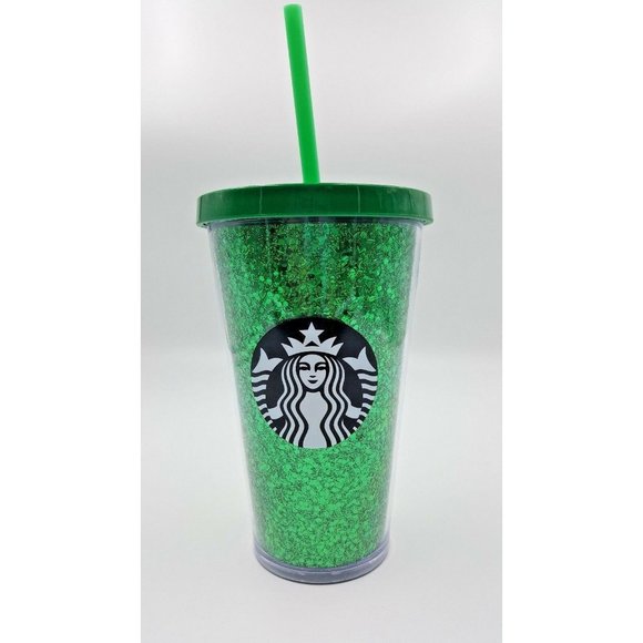 Starbucks Other - Starbucks Insulated Cup Grande 16oz with Straw Glitter Sparkle  2018 New